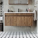 ROOMART • Badmöbel Set • Atria • 65 cm, 85 cm, 100 cm • Weiß •...