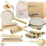 Stoie's International Wooden Music Set for Toddlers and Kids- Eco Friendly...