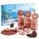 Zedernholz Mottenringe Ringe 36 Stück | GLANXY Premium Mottenschutz für...