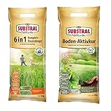 Substral Naturen 6in1 Komplett Rasendünger + Naturen Bio Bodenaktivkur...