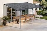 Cazeboo Terrassenüberdachung Carport KLEO 450L300 Aluminium Grau