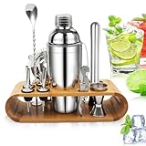 Cocktail Set, Stainless Steel Cocktail Shaker Bar Set, 750ML Bar Tool Set,...