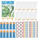 shynek 10er-Pack 20,3 * 25,4 cm Leinwandtafeln zum Malen, Kunstleinwand mit...