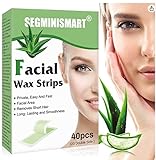 Wachsstreifen Haarentfernung Set - 40 Stück für Gesicht, Lippen & Augenbrauen...