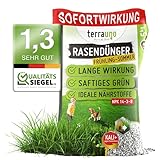 TerraUno Rasendünger Frühjahr/Sommer I Sofortwirkung für saftiges grün I 20...