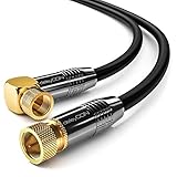 deleyCON 2m 4K SAT Antennenkabel Satellitenkabel Koaxialkabel - HDTV Full HD 4K...