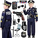 INNOCHEER Polizei Kostüm Kinder, Polizei Kostüm für Kinder mit Polizei...