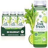 Live Fresh Selleriesaft BIO Kaltgepresst¹ – 6x250ml – Sellerie Direktsaft...