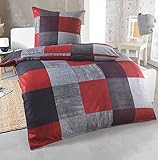 DreamHome Warme Winter Mikrofaser Termo Fleece Bettwäsche 135x200 155x220...