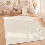Paco Home Teppich Wohnzimmer Schlafzimmer Hochflor Weich Uni Skandinavisch Boho...