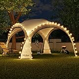 Swing & Harmonie LED Event Pavillon 3,6 x 3,6m DomeShelter Garten Pavillion...