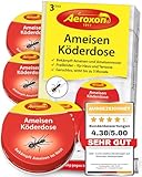 Aeroxon – Ameisenköderdose für Innen (3 Dosen)– Ameisenfalle, Ameisen...