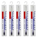 Lantelme 5 Stück Kühlschrank Thermometer Set Deutsche Herstellung Analog mit...