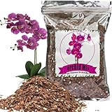 GOTVUGE Orchideenerde Orchideen-Substrat 1L - Orchideenrinde & organisches...