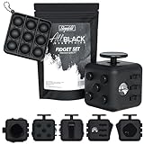 Steynfeld® - Fidget Set mit Fidget Cube inkl. gratis Fidget Popper, schwarz,...