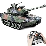RC Panzer 1:18 Leopard 2, 2.4GHz Ferngesteuert Panzer, Modell Spielzeug mit...