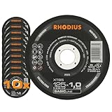 RHODIUS XT85 | 10 St. Trennscheiben 125 Metall 1 mm | für Winkelschleifer,...