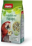 PANTO Großsittich- und Papageienfutter mit Pluramin - Bunte Saatenmischung für...