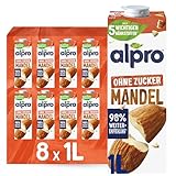 Alpro Mandeldrink Ohne Zucker – Quelle von Calcium und Vitaminen –...