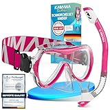 Das Neue KAIMANA® SeaExplorer Schnorchelset Kinder + Tragetasche, Taucherbrille...