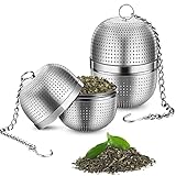 Tee ei Teeei für Losen Tee Teesieb Edelstahl 2er, Moseem Teekugeln Tee ei Sieb...