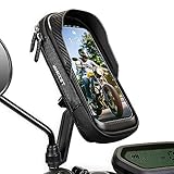 WACCET Handyhalterung Motorrad Wasserdicht, Motor Halterung 360° Drehbarer...