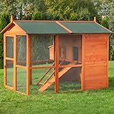 Miweba MyAnimal Hühnerstall MH-15 XXL | 186x146x147 cm - Für 7 Hühner -...