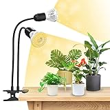 SANSI Pflanzenlampe 20W Vollspektrum Wachstumslampe, starker Griffclip fixiert,...