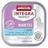 animonda INTEGRA PROTECT Katzenfutter nass Diabetes Lachs (16 x 100g), vom...
