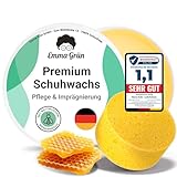 Emma Grün® Schuhwachs Farblos Lederpflege & Schuhpflege 100ml [MIT...