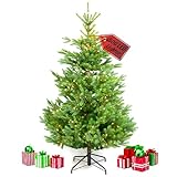 BoomDing Künstlicher Weihnachtsbaum mit Beleuchtung - 180 cm hoch - extra...