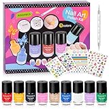 wakaniya Kinder Nagellack Set für Mädchen Quick Dry Mini Nagellack Kit mit...