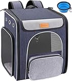 Katzenrucksack Katzen Rucksack für Kleine Hunde Welpen Katzen mit Fenster,...