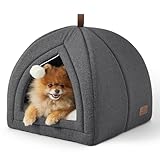 BEDSURE Katzenbett große Katzen Katzenhöhle- 44x44x44 cm Katzenhaus Indoor mit...