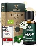 Heldengrün® BIO Lorbeeröl [100% NATURREIN] Zertifiziertes Lebensmittel zum Einnehmen - Echtes Lorbeerblatt Öl - Ätherisches Lorbeeröl - Leaf Labs