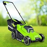 BRAST® Akku-Rasenmäher | 1-2X 20V Akku-Power mit 4,0Ah | 33-43cm Schnittbreite...