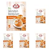 RUF Bio Weinstein-Backpulver, ohne Phosphatzusatz, Backtriebmittel zum Backen...