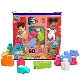 MEGA BLOKS Großer Bausteinebeutel - 60 robuste Bausteine mit wiederverwendbarem...