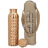 Craft Trade Trinkwasserflasche Kupfer Trinkflasche Rein Natürlich Flasche...