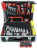 Famex 745-47 Aluminium Werkzeugkoffer gefüllt mit hochwertigem Werkzeug Set -...