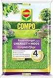 COMPO Rasendünger gegen Moos und Unkraut - 3 Monate Langzeitwirkung - 9 kg /...