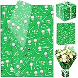 JeVenis 50 Blatt Golf Geschenkpapier Dekorationen für Sport Partygeschenke...