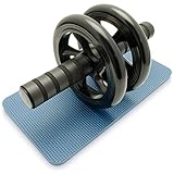 CampTeck U6665 Dual AB Roller Bauchtrainer Roller Bauchmuskeltrainer mit...