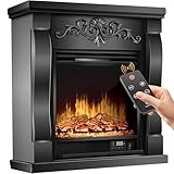KESSER® Elektrokamin Standkamin - Kamin elektrisch mit LED 3D-Flammeneffekt,...
