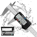 Messschieber Digital, Qfun Edelstahl Schieblehre Messwerkzeuge 150mm...