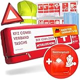 PURAHELP KFZ Kombitasche nach aktueller Norm 2025 DIN 13164 (StVO konform) -...