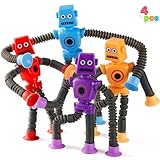 JOYIN 4 Stück Robot Pop Tubes für Kinder, Sensorik Spielzeug für Kinder,...