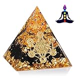 Orgonit pyramide mit Hexagramm, Obsidian, Blumenkugeln Orgon pyramide...