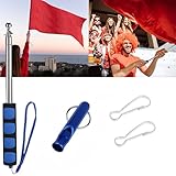 Teleskop Fahnenmast Set,Fahnenstange Ausziehbar 2M mit Karabinerhaken,Teleskop...