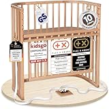 babybay Boxspring Comfort Plus Beistellbett aus massivem Buchenholz/Kinderbett...